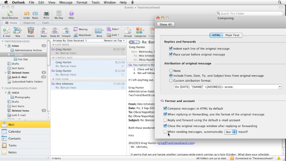 Where Does Outlook 2011 For Mac Store Emails